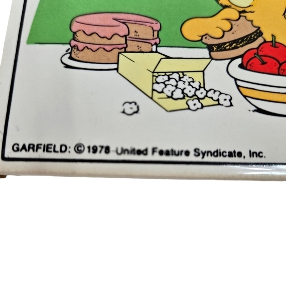 Vintage Enesco Jim Davis 1978 Garfield Comic Strip Tiles Set of 4 G2 - Picture 8 of 11